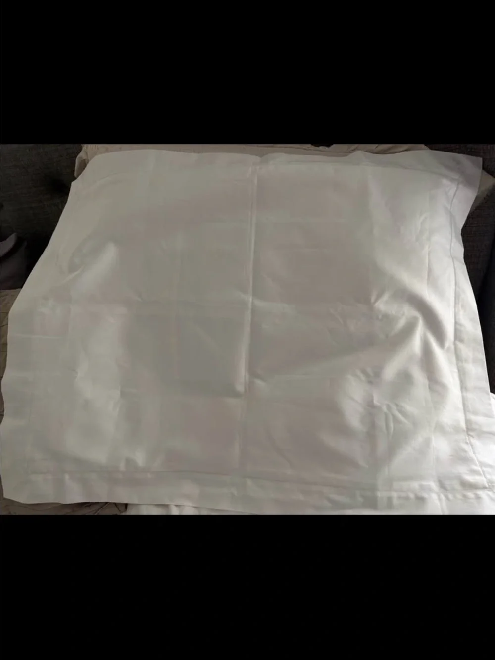 One Restoration Hardware 1000TC Luxe Sateen Standard Sham